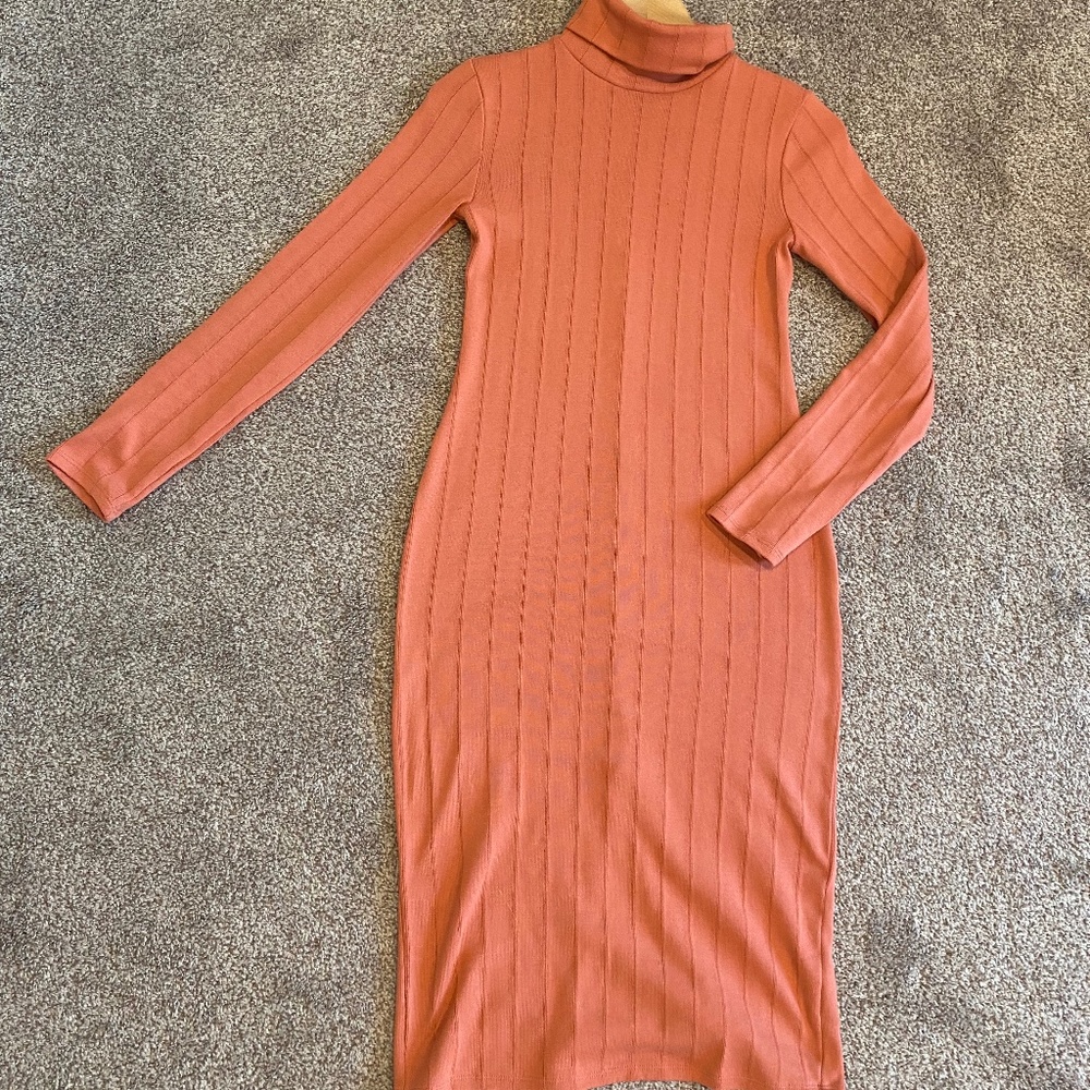 Body-con sweater dress